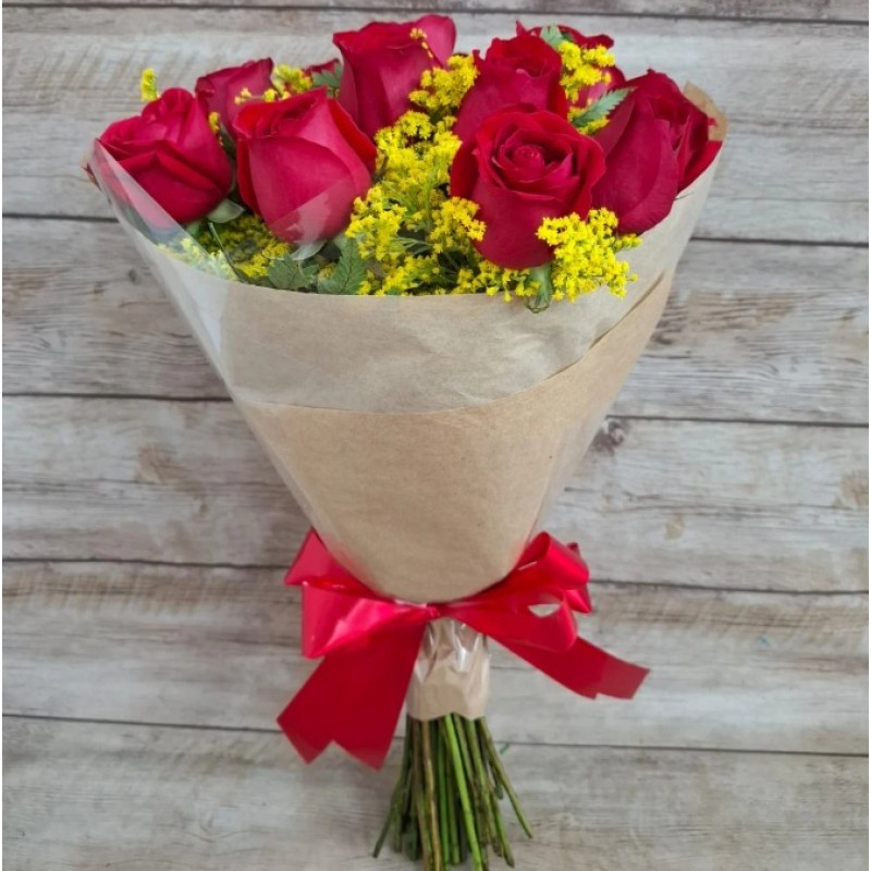 Buquê Amor Proibido (20 Rosas Vermelhas)
